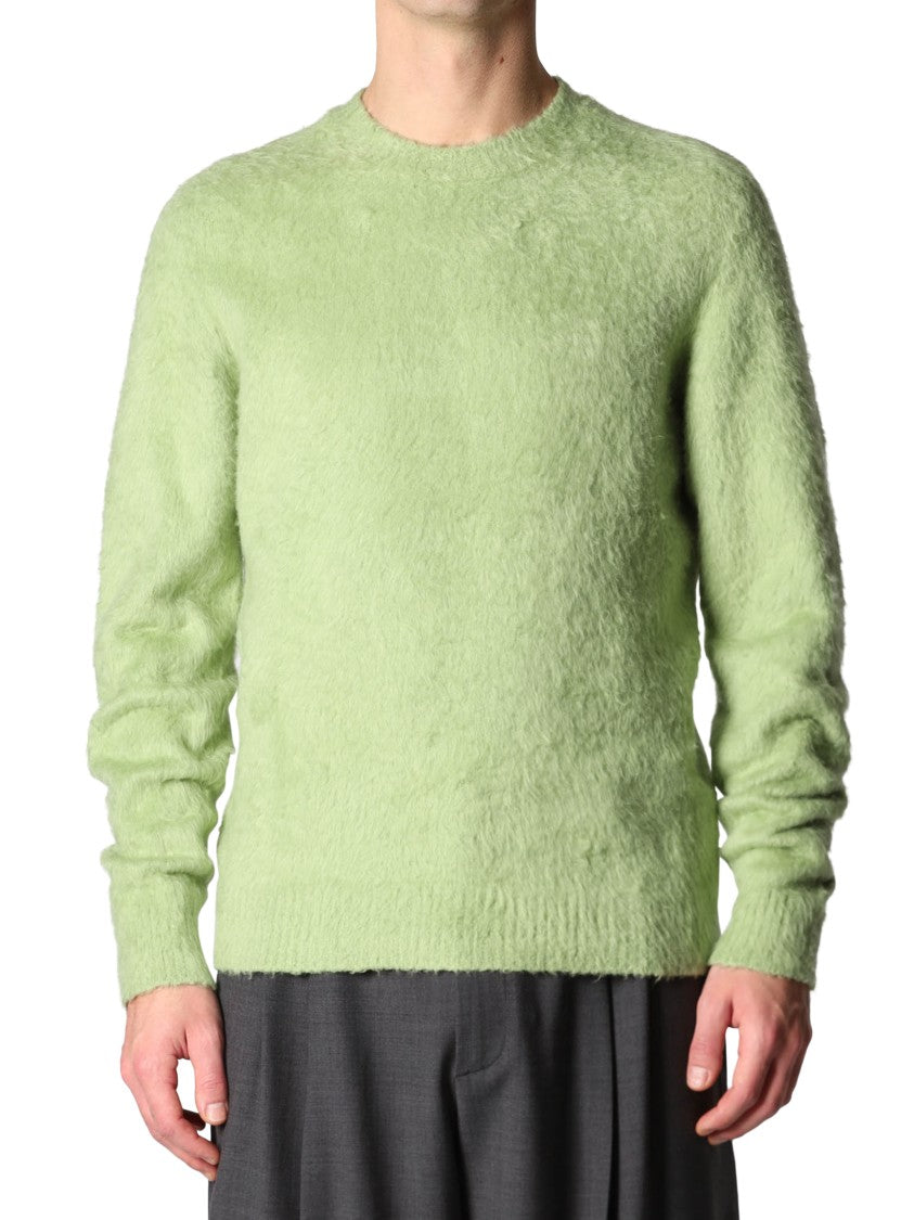 Roberto Collina Relaxed-Fit Crew Neck Cotton-Blend Sweater