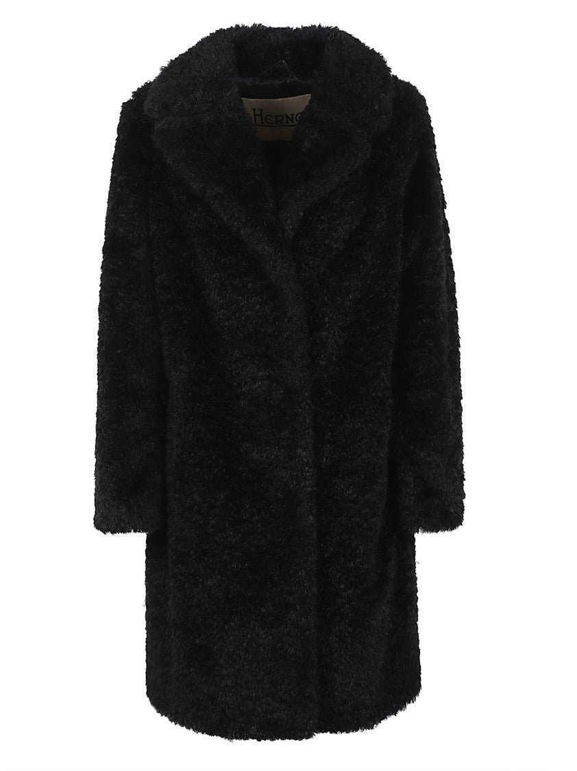 Herno Textured Three-Quarter Sleeve Jacket With Tailored Fit