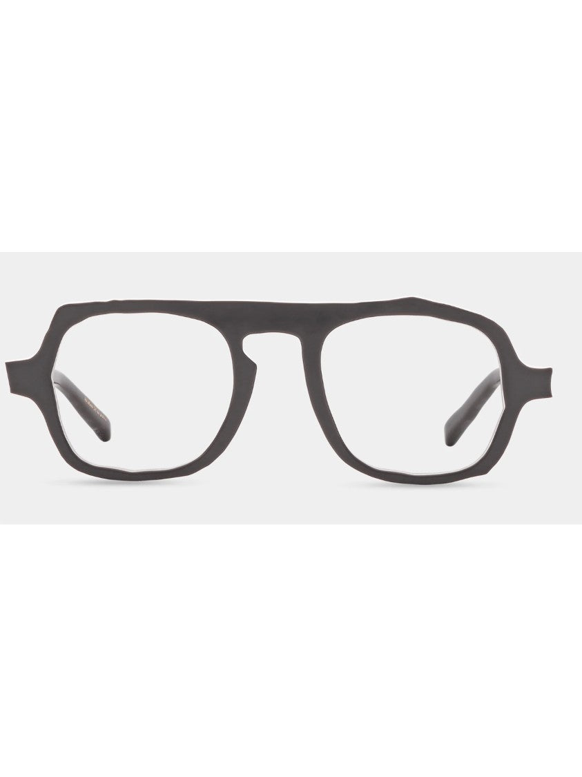 Masahiromaruyama Angular Grey Acetate Optical Frames With Comfortable Fit