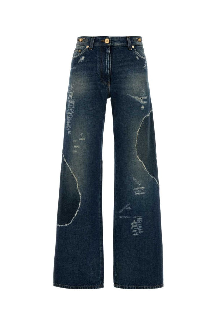 Versace Denim Wide-Leg Jeans