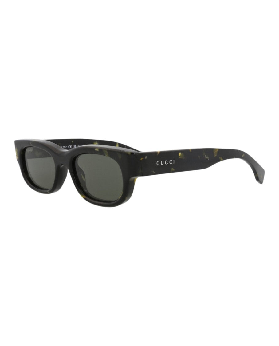 Gucci Square-Frame Recycled Acetate Sunglasses With Tortoiseshell Detail