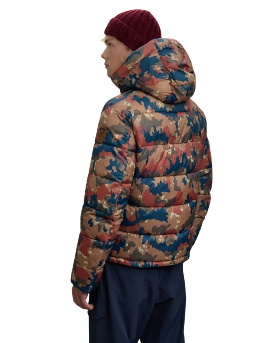Blauer Burton Camouflage Puffer Jacket