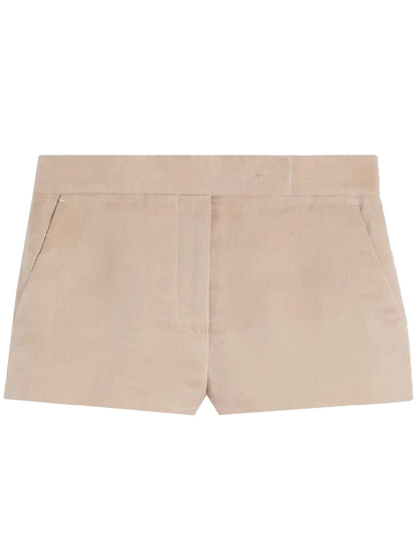 Max Mara Neutral Mxsaerosi Tailored Minimalist Shorts
