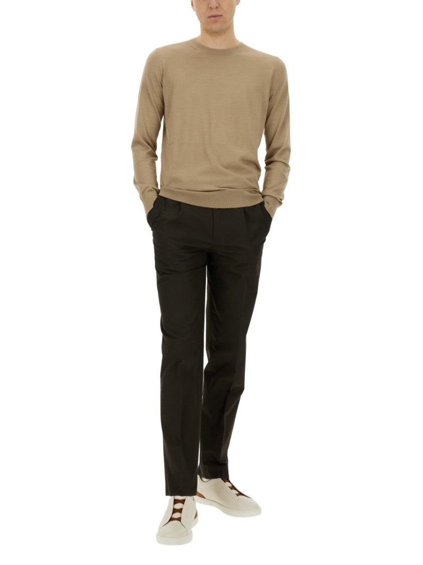 Zegna Cashmere And Silk Blend Lightweight Polo