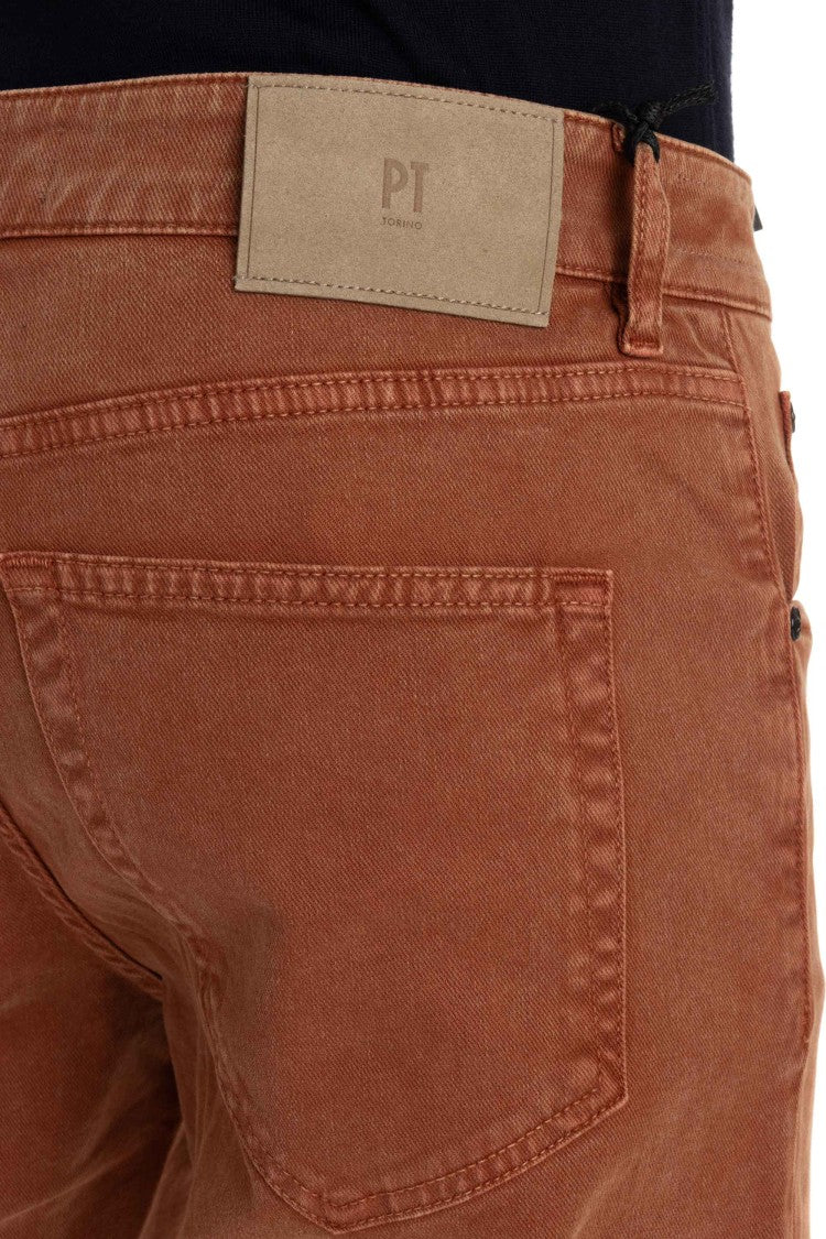 Pt Denim 5-Pocket Color Tapered Fit Trousers