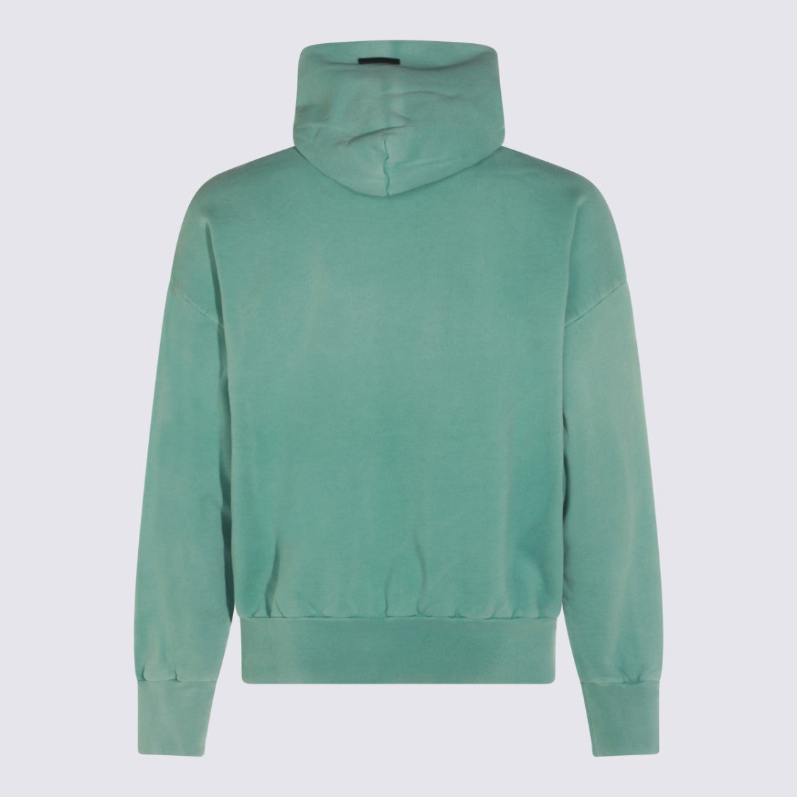 Fear Of God Relaxed Fit Hoodie In Muted Green Fabric With Bold Logo