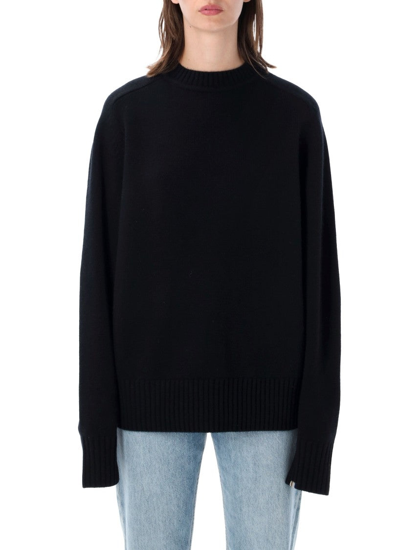 Extreme Cashmere Ordinary Saddle Sleeve Medium-Weight Cashmere Crewneck Sweater