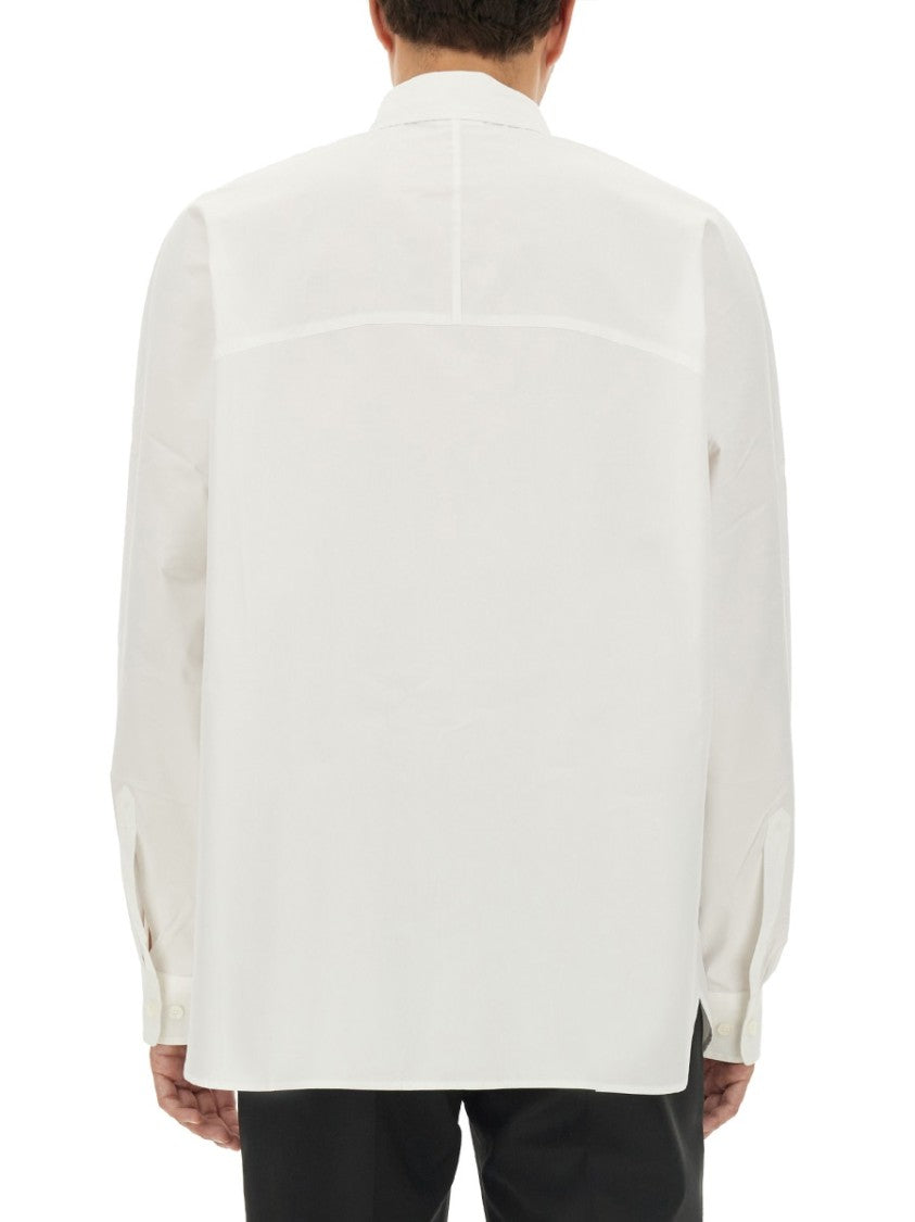Dries Van Noten Classic White Shirt With Structured Collar