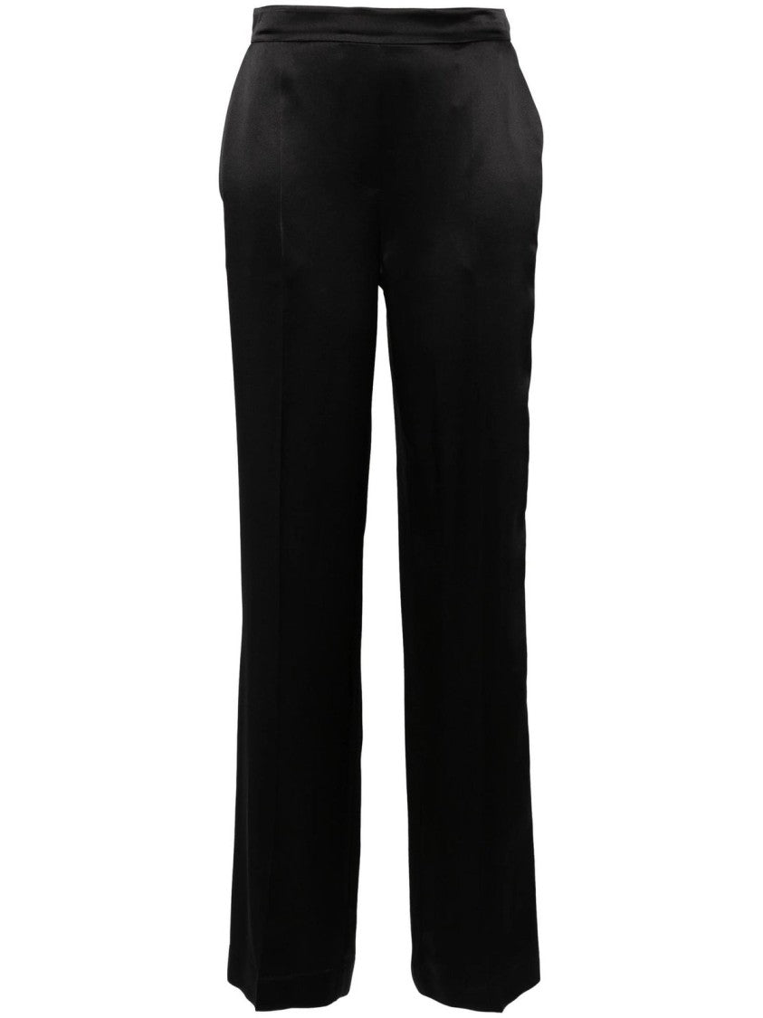 Joseph Silk Satin Trousers With Straight-Leg Silhouette