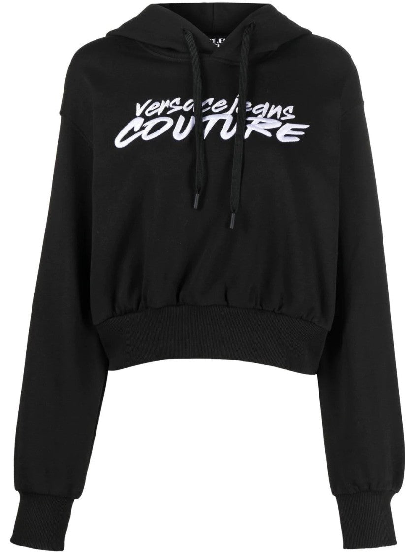 Versace Jeans Couture Logo Brush Embro Sweatshirt