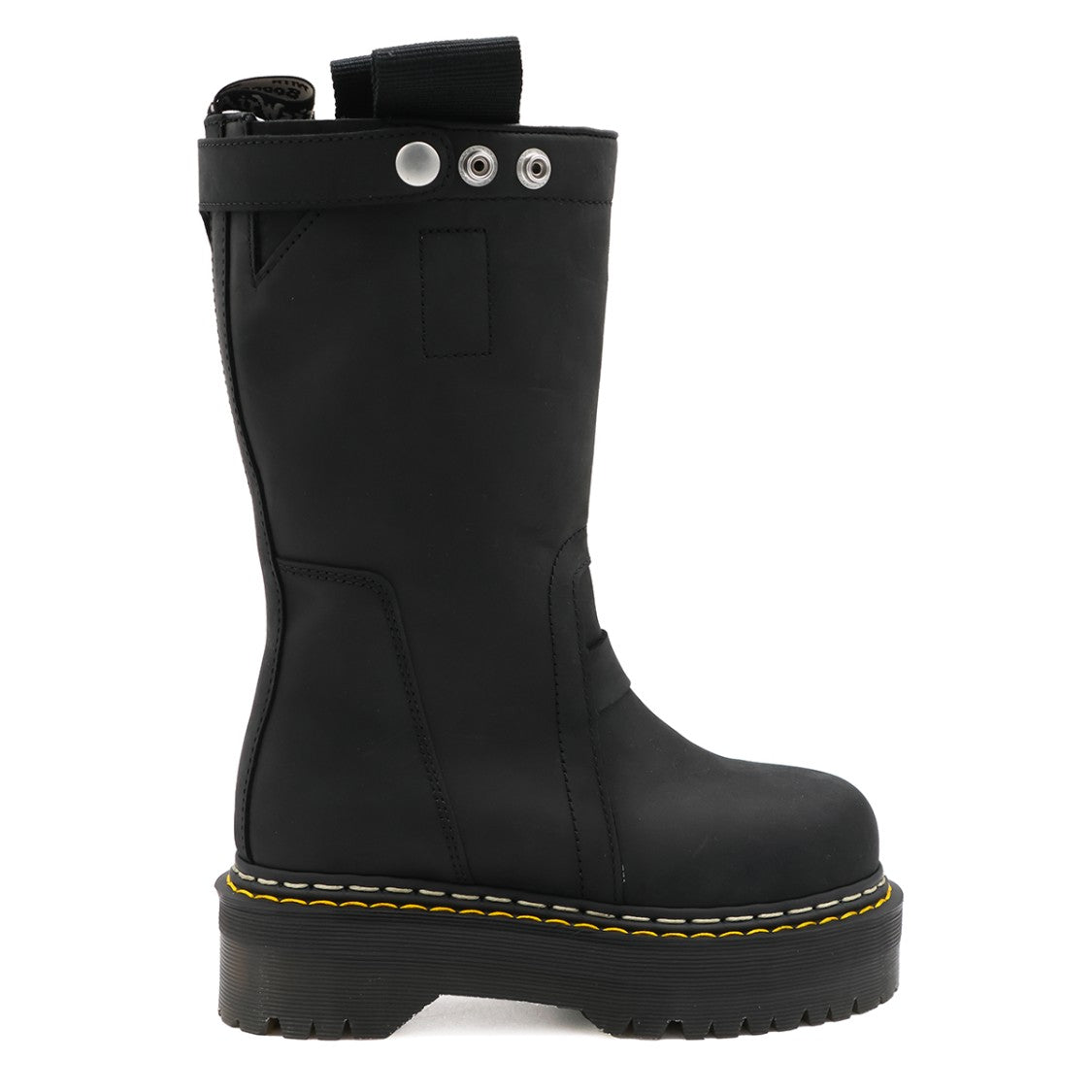 Dr. Martens X Rick Owens Black Rugged Tread Chunky Platform Boots