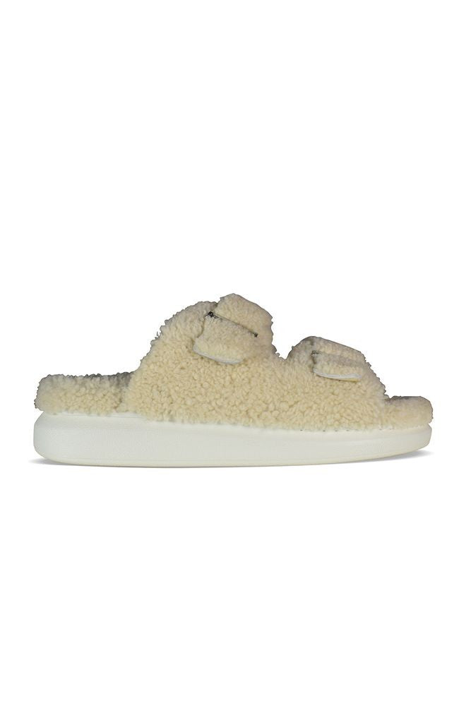 Alexander Mcqueen Shearling-Lined Slides