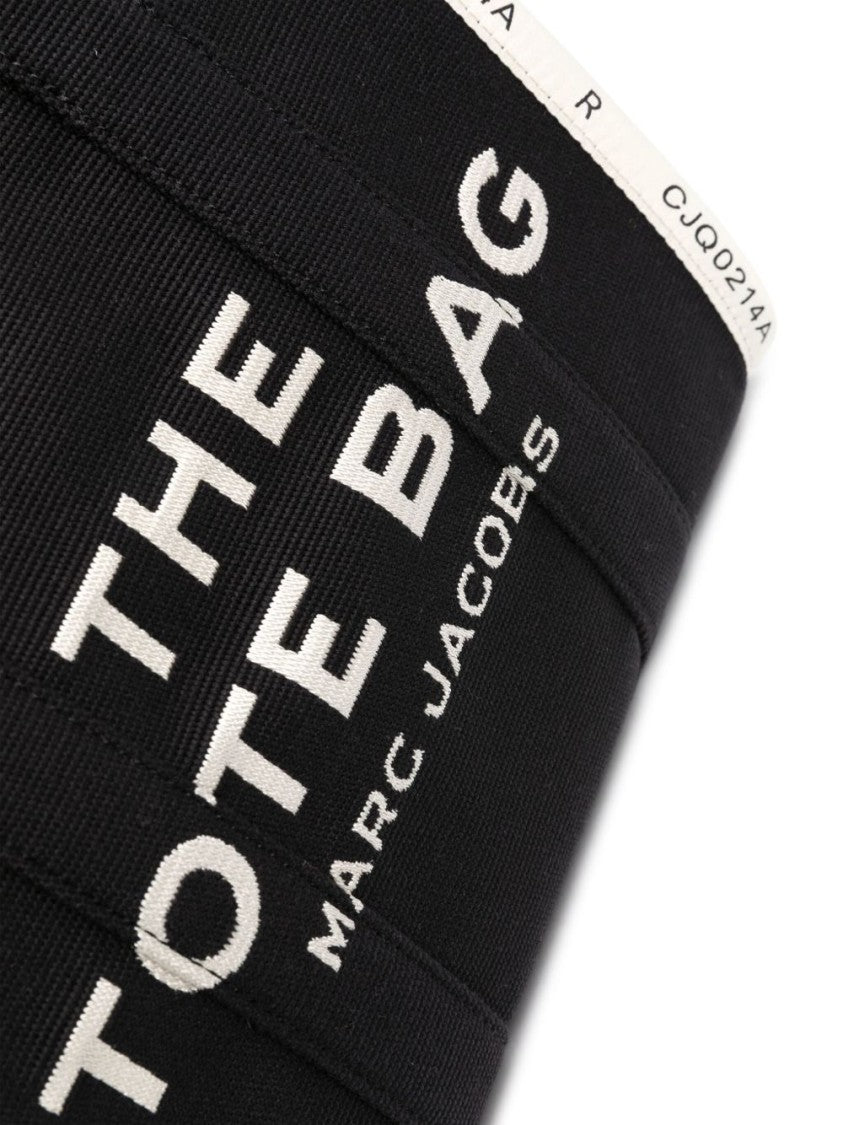 Marc Jacobs Black Logo Application Cotton Tote Bag