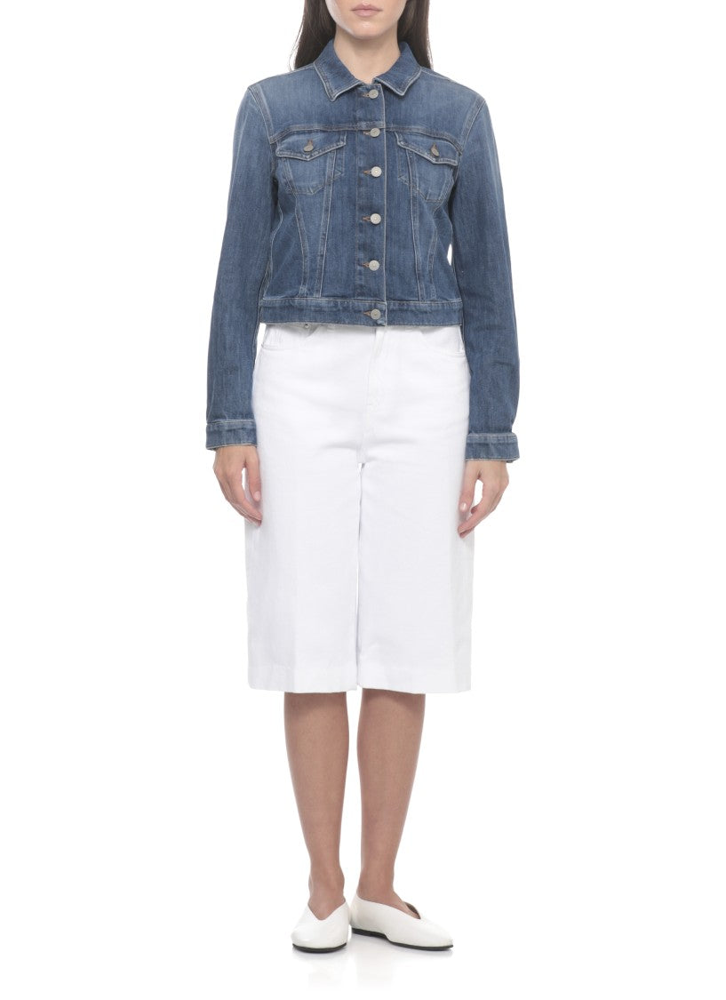 Dondup Blue Flap Pockets Denim Jacket