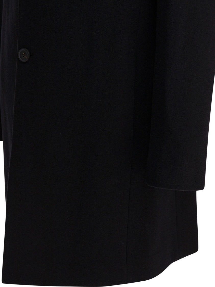 Vince Classic Coat In Italian Wool Blend