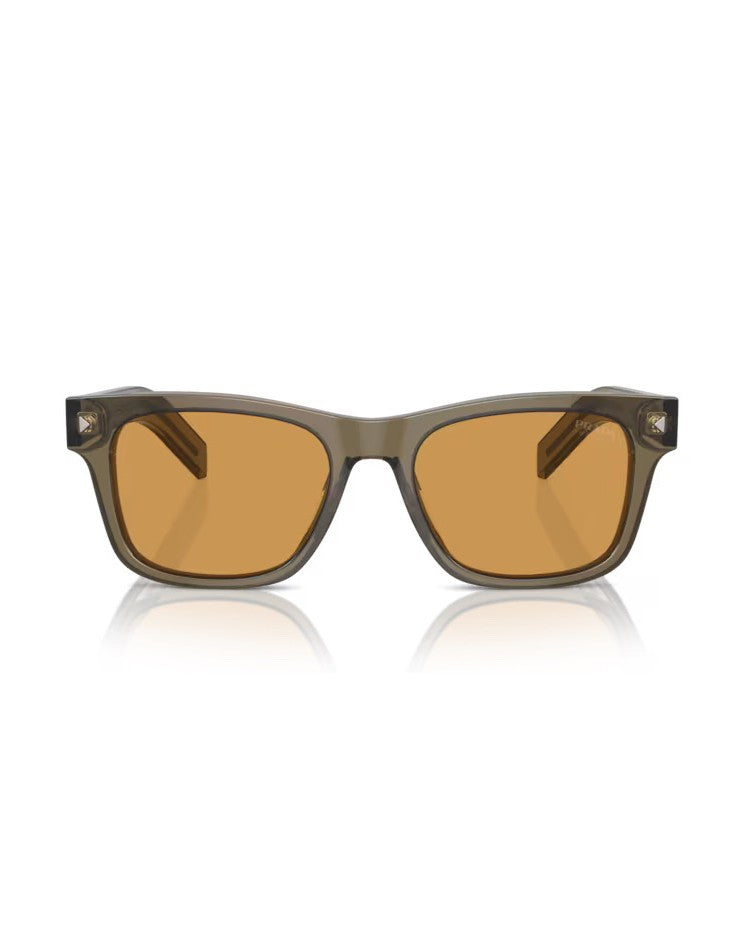 Prada Pantos Shaped Acetate Sunglasses With Triangular Accents