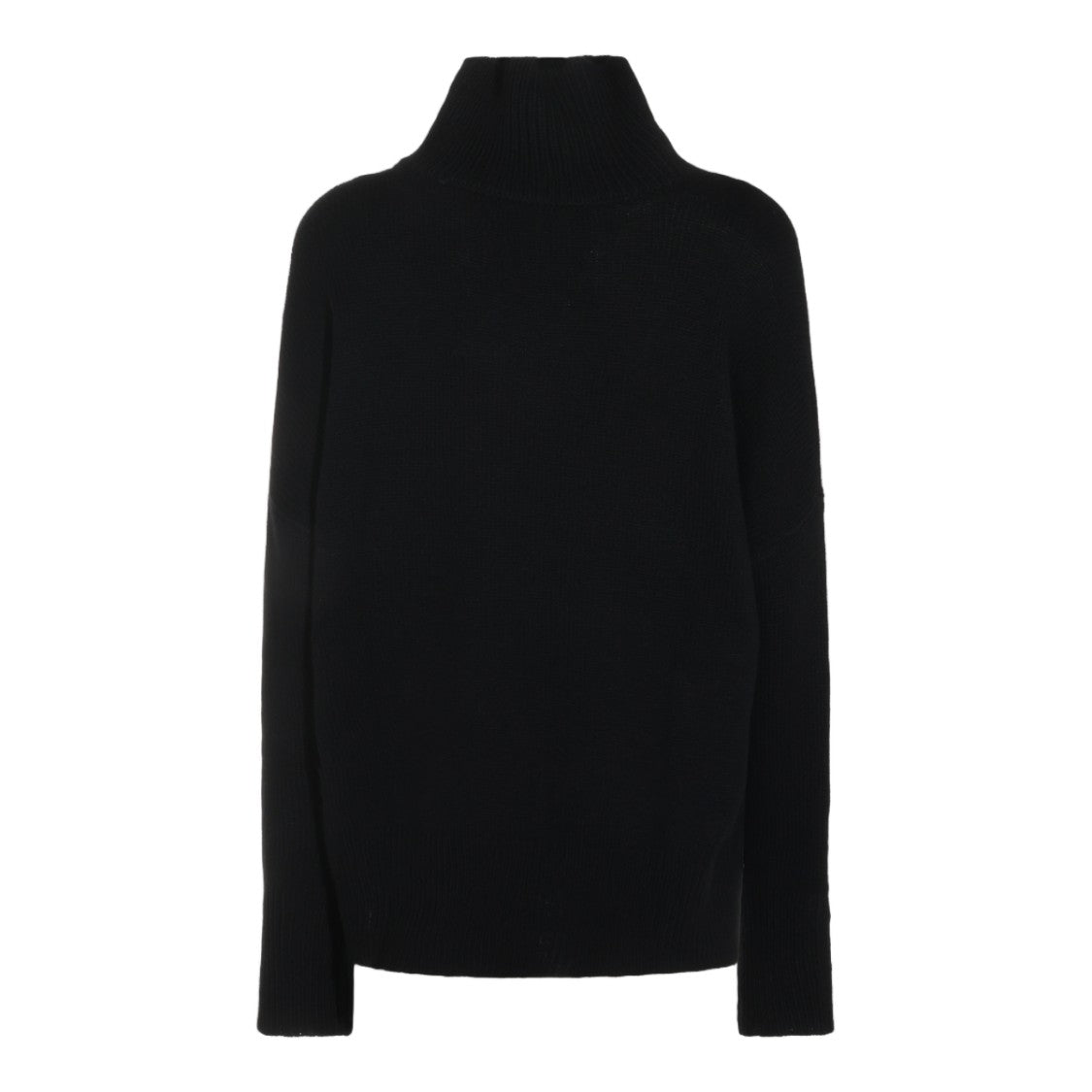 Lisa Yang High Ribbed Turtleneck Sweater With Long Sleeves And High-Low Hem