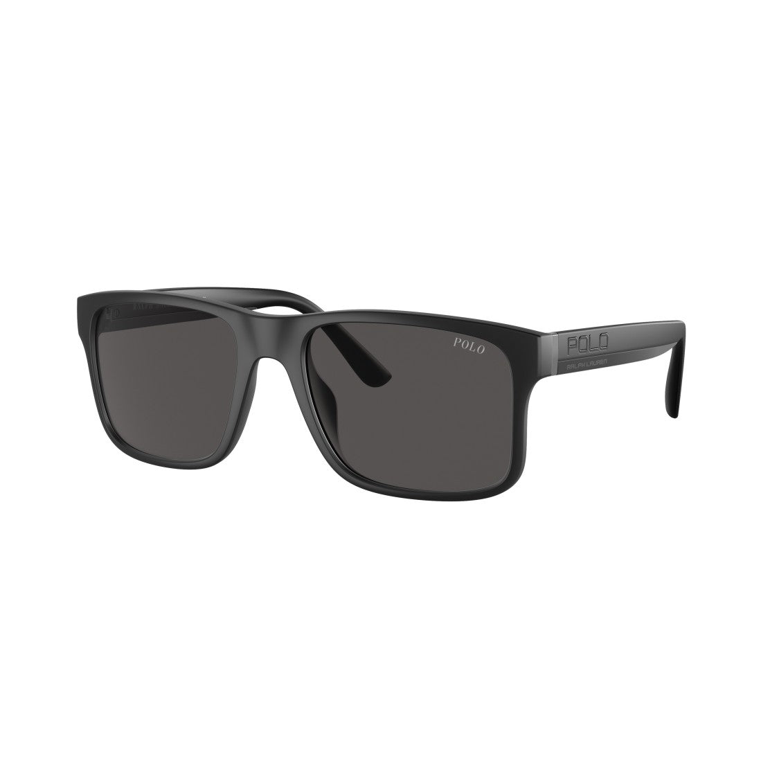 Polo Ralph Lauren 0Ph4195u Rectangular Matte Black Sunglasses
