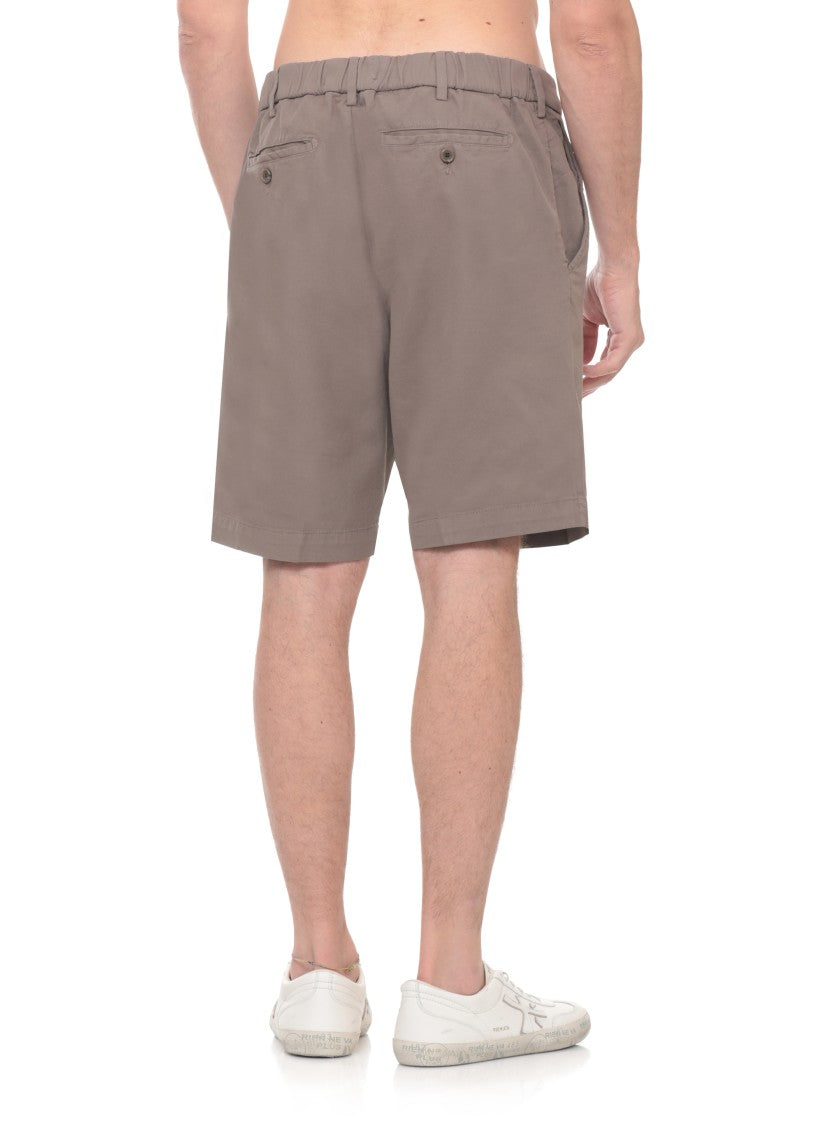 Myths Brown Apollo Drawstring Cotton Shorts