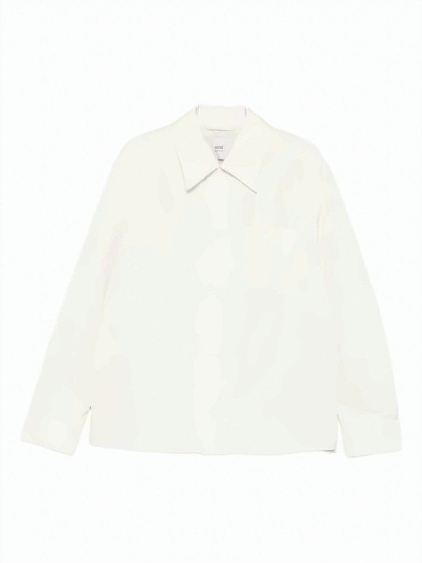 Ami Paris White Jacket With Classic Collar