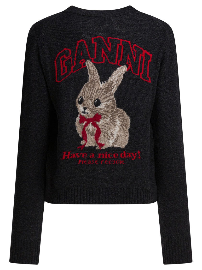 Ganni Wool Blend Cardigan