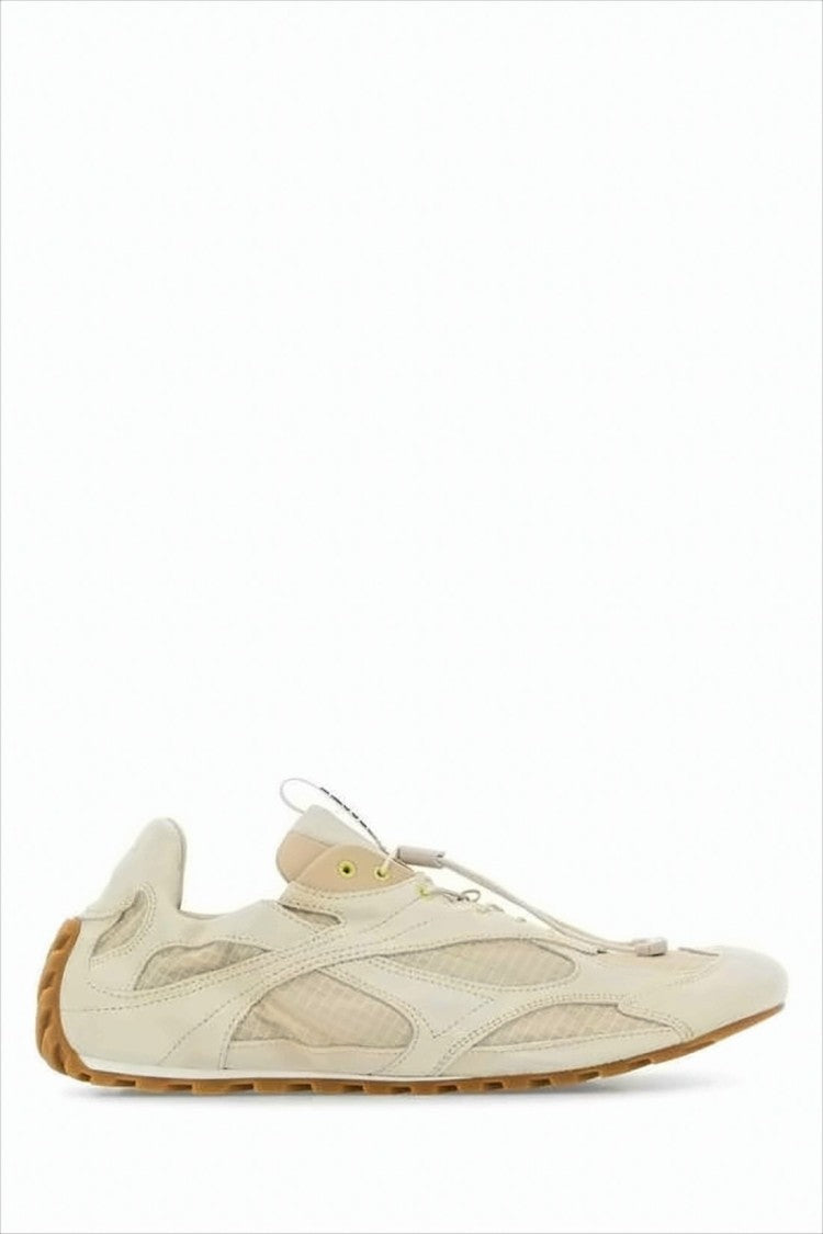 Bottega Veneta Low-Profile Sneakers With Calf Leather And Polyester Mesh