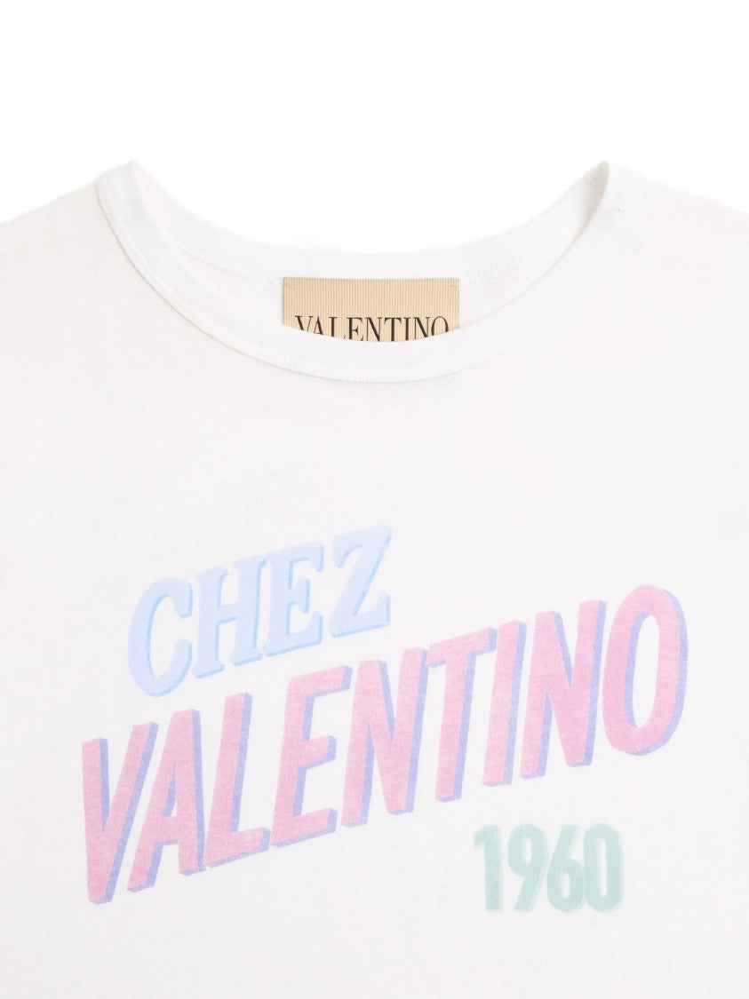 Valentino Pastel Graphic Design Cotton T-Shirt