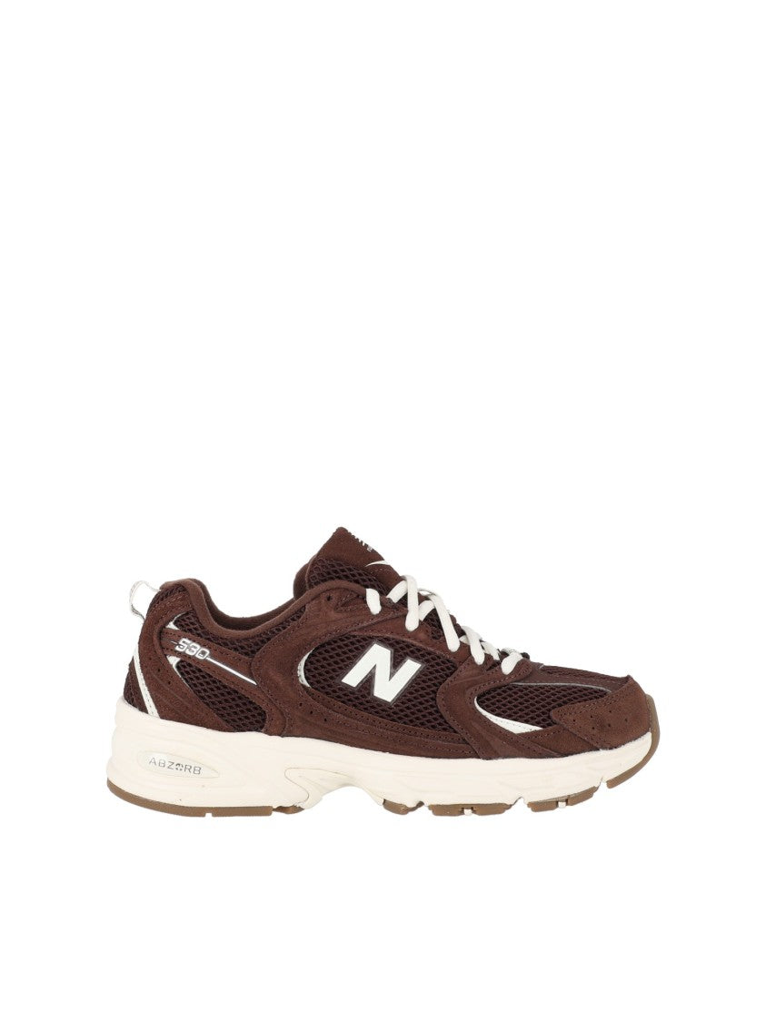 New Balance Pumpernickel Suede Mesh Low-Top Sneakers