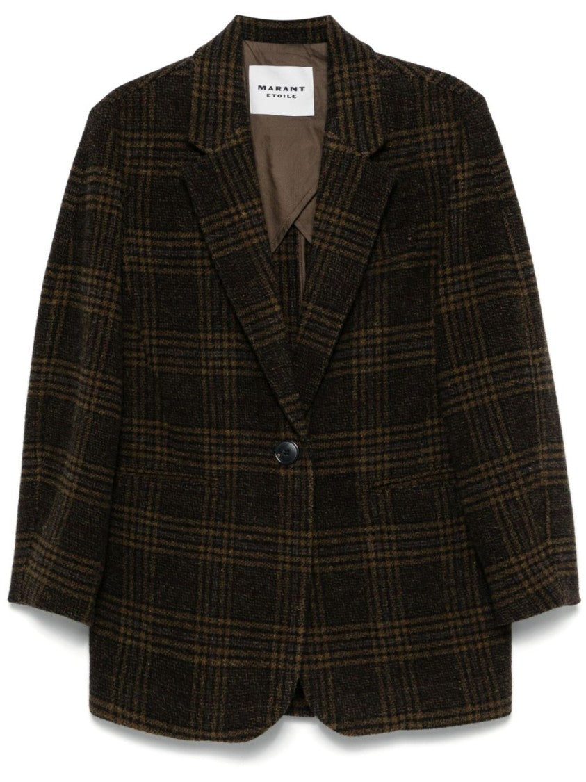 Isabel Marant Étoile Textured Virgin Wool Jacket With Notched Lapel