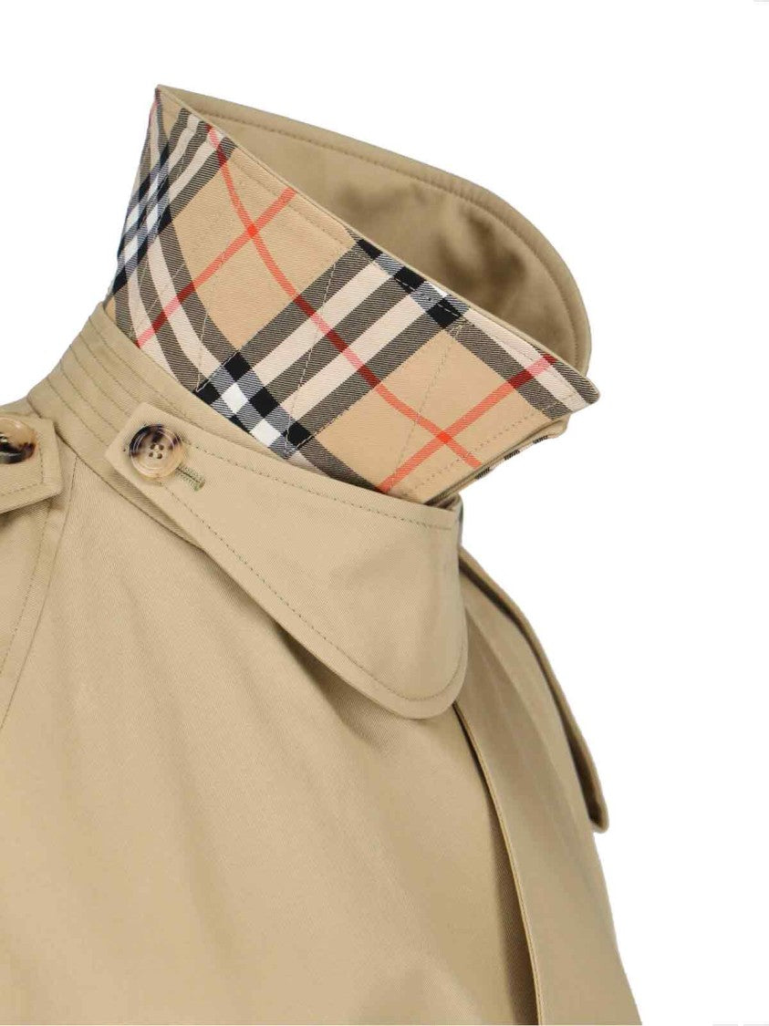 Burberry Beige Jacket With Structured Silhouette And Appeal
