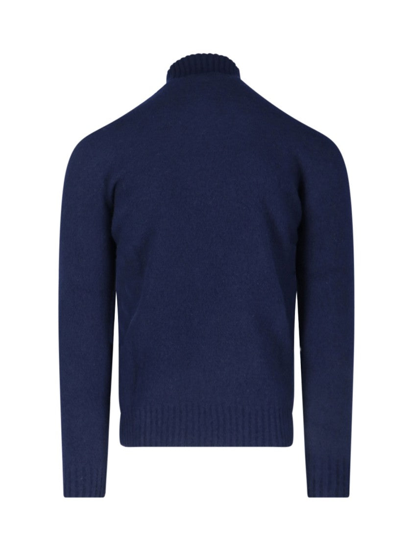 Drumohr Turtleneck Sweater – Navy
