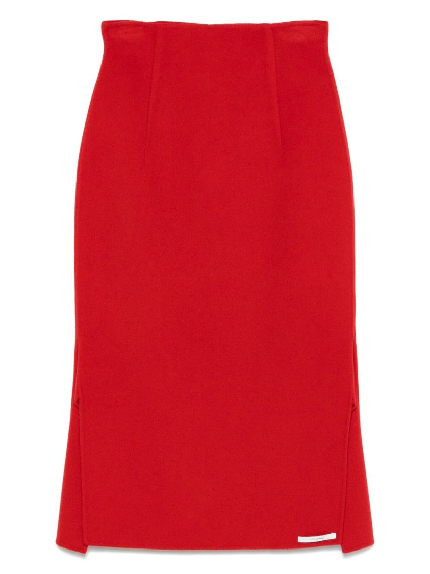 Sportmax Knee-Length Red Omelia Skirt