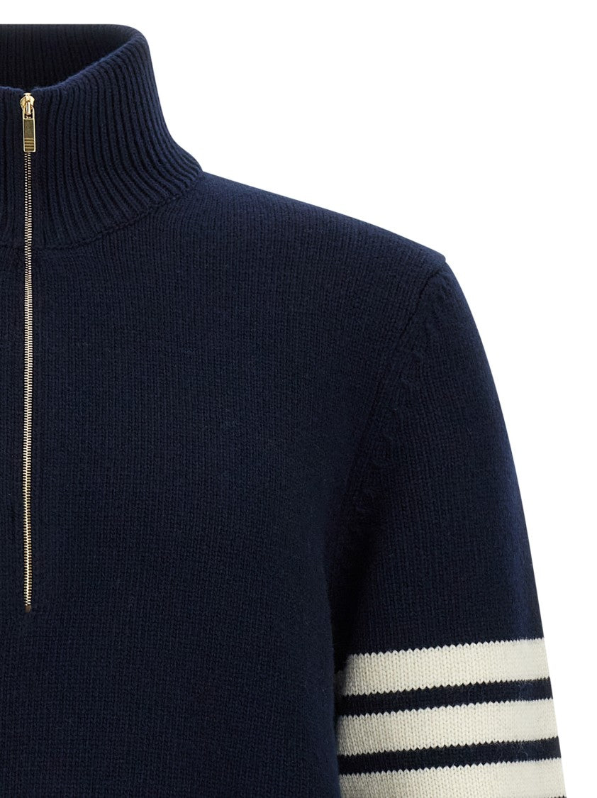 Thom Browne 4Bar Half Zip Sweater