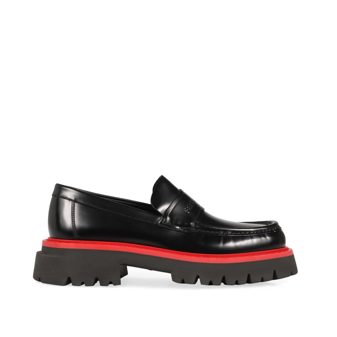 Salvatore Ferragamo Chunky Sole Leather Loafers
