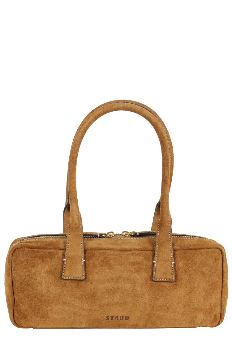 Staud Smooth Leather Shoulder Bag With Double Handles