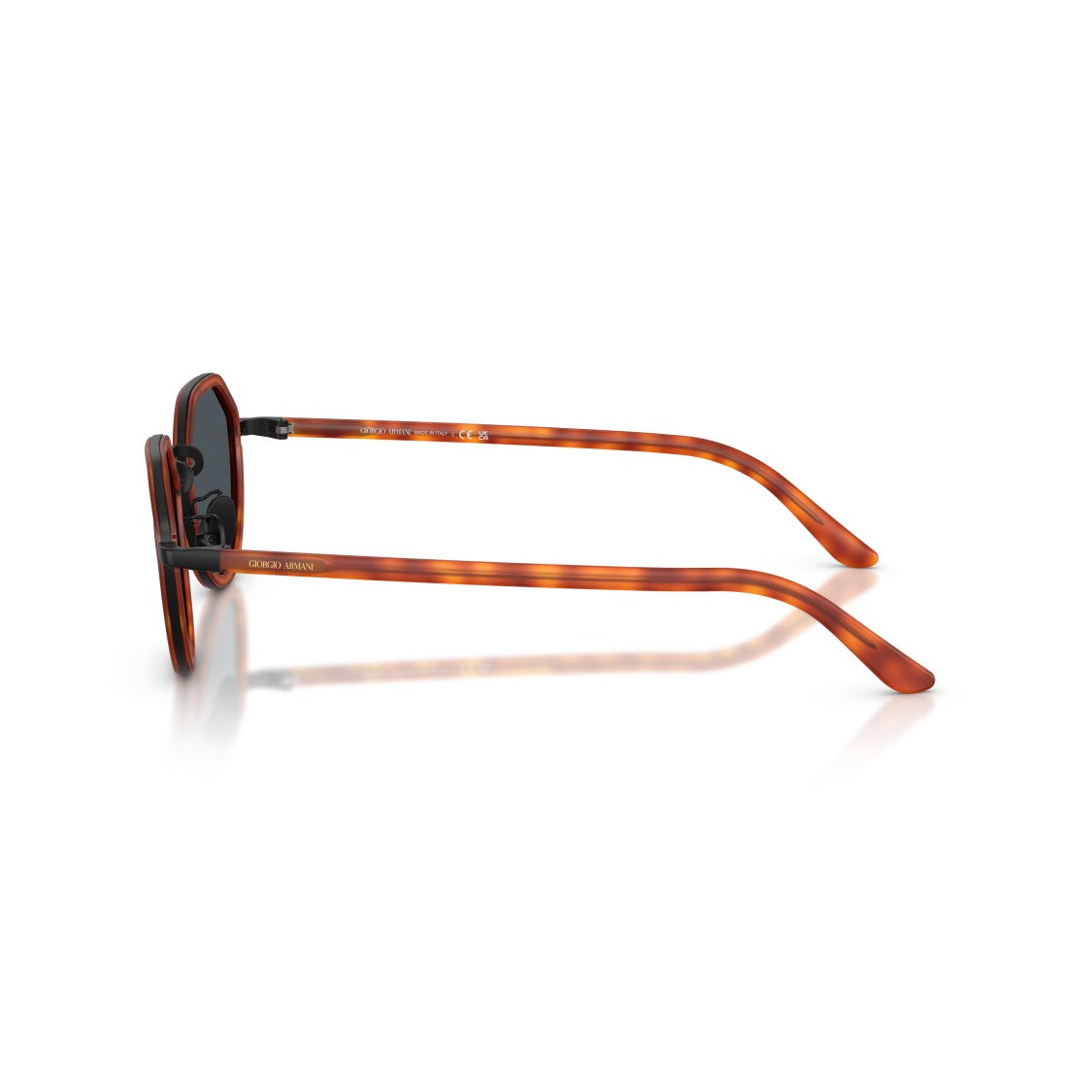 Giorgio Armani 0Ar6181 Geometric Tortoiseshell Sunglasses With Metal Accents