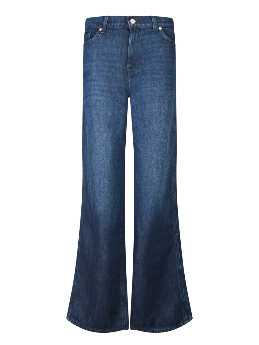 7 For All Mankind Flared Mid-Rise Jeans