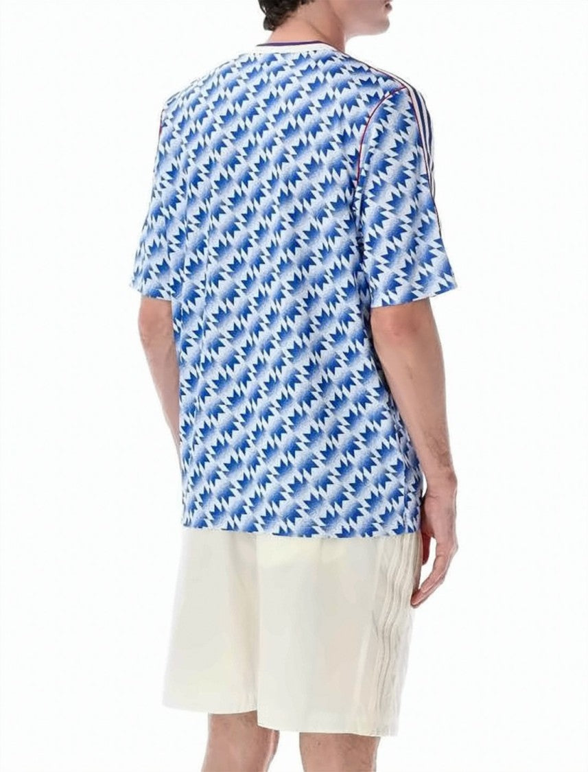 Adidas Geometric Pattern Short-Sleeve Training Shirt