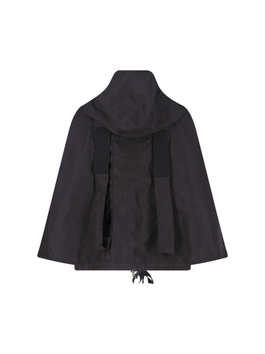 Kimono Rain Brown Reversible No-Rain Hooded Zip Jacket
