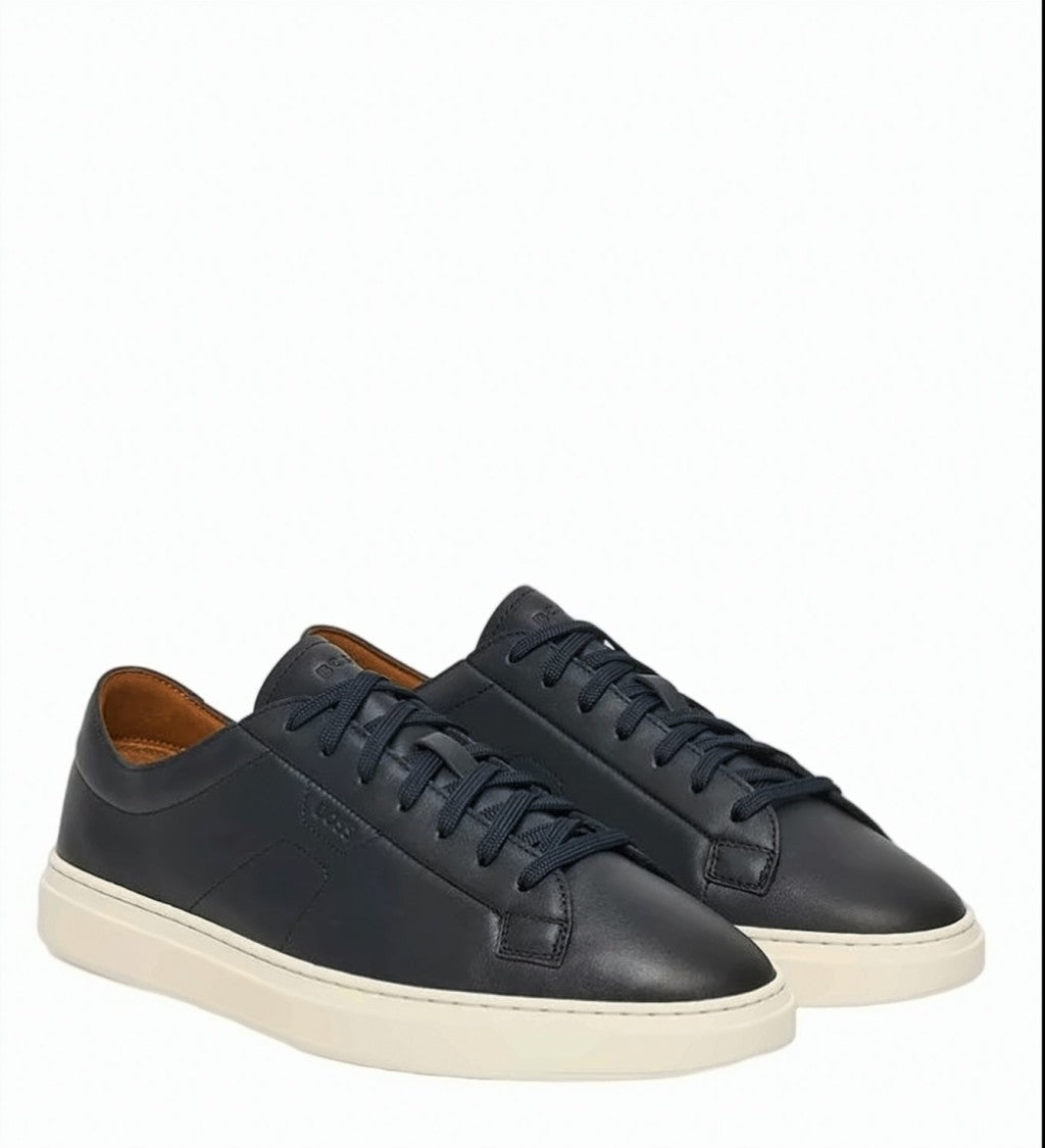 Boss Kieran Blue Lace Up Sneakers