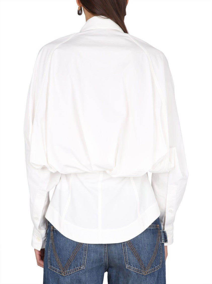 Bottega Veneta Tailored Button-Down Compact Shirt With Classic Collar