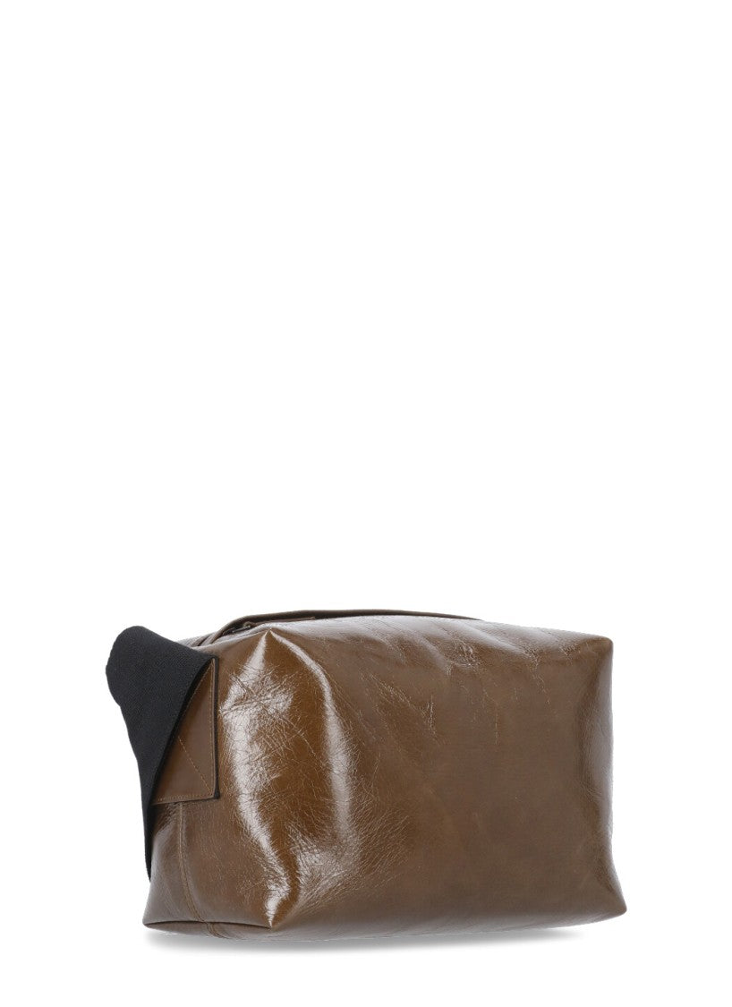 Uma Wang Leather Shoulder Bag