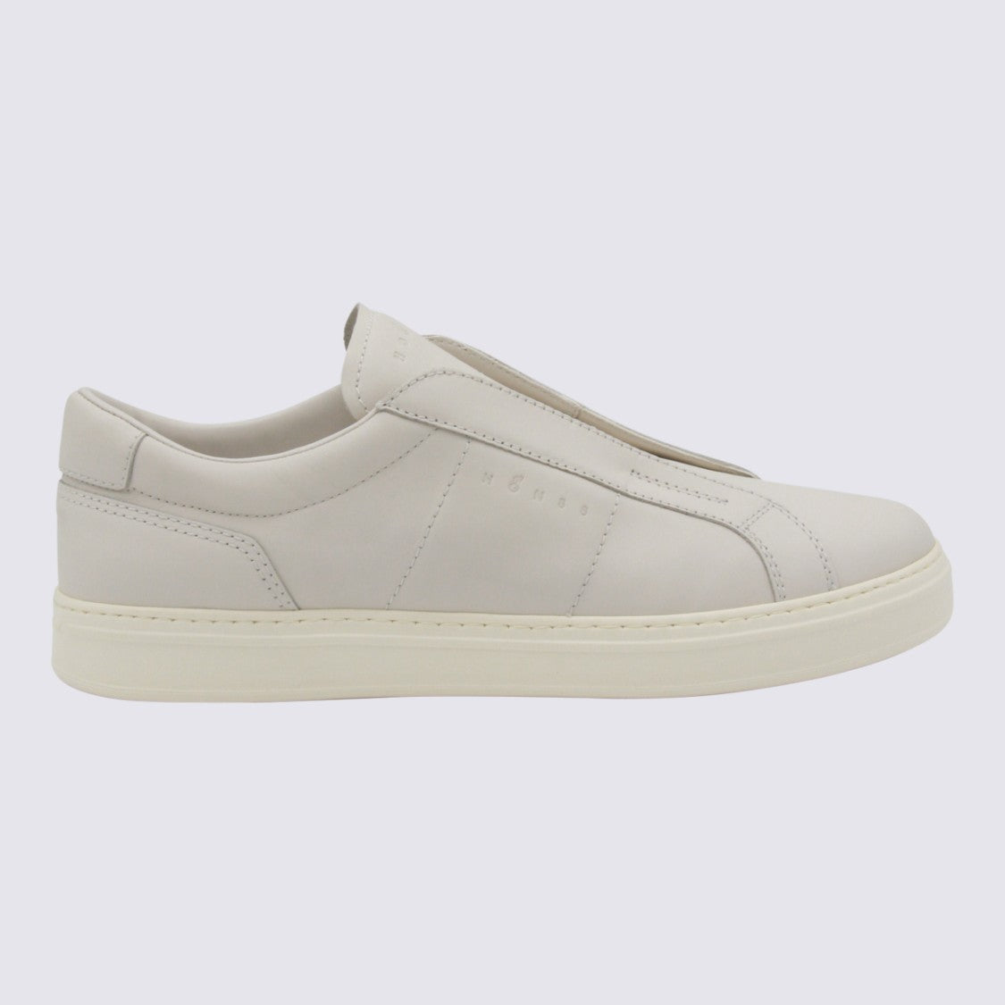 Hogan White Leather Logo Detail Sneakers