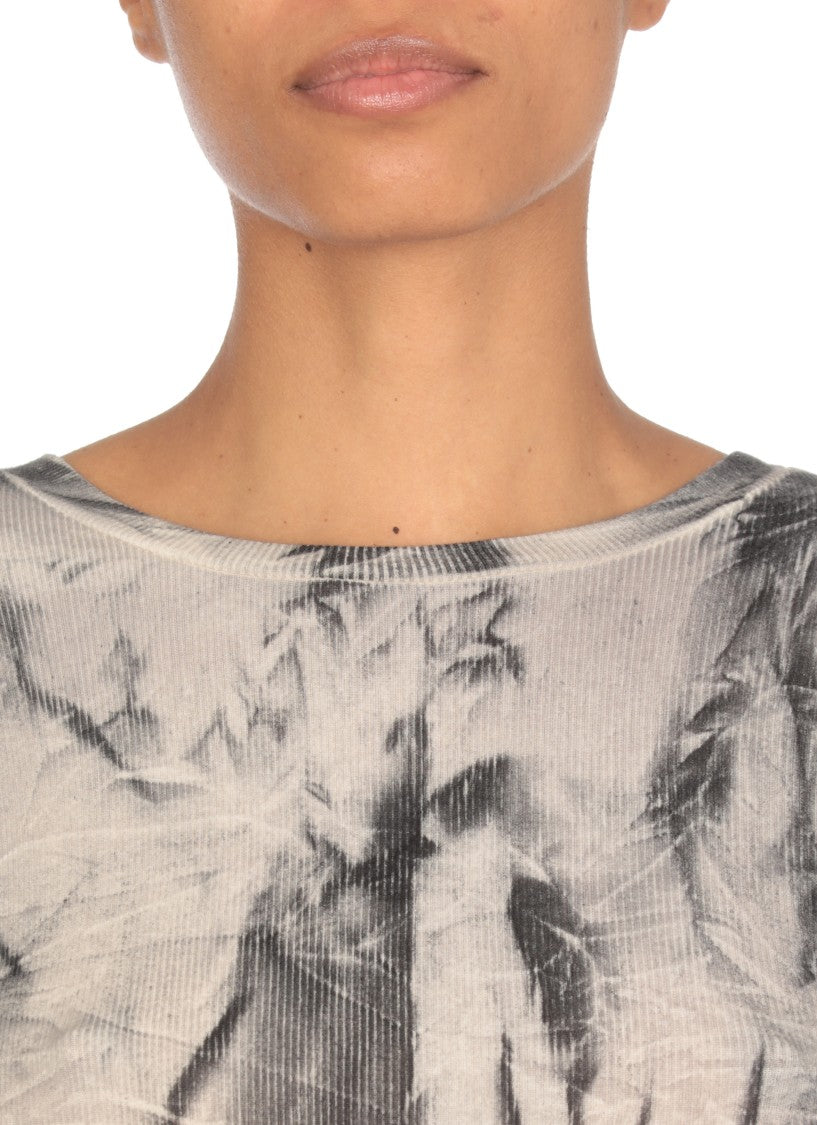 Avant Toi Grey Silk Blend T-Shirt