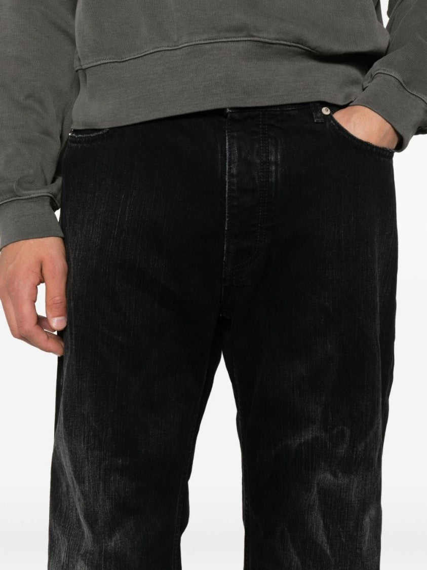 Balenciaga Distressed Jeans In Cotton Denim