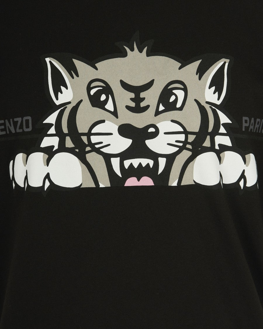 Kenzo Oversized Happy Tiger T-Shirt – Black