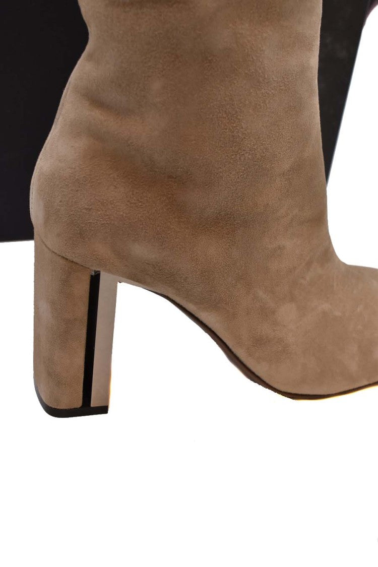 Vic Matié Taupe Suede Slouch Bootie
