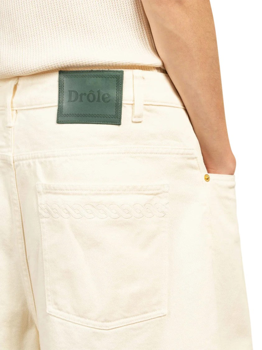 Drôle De Monsieur Beige Classic Cut Shorts