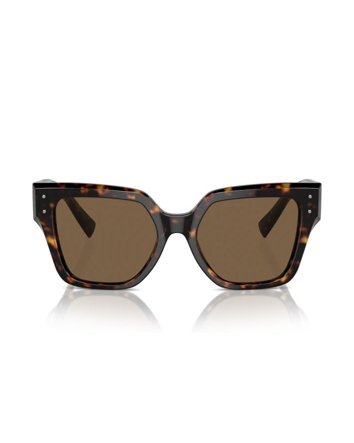 Dolce & Gabbana Square Shape Havana Brown Sunglasses