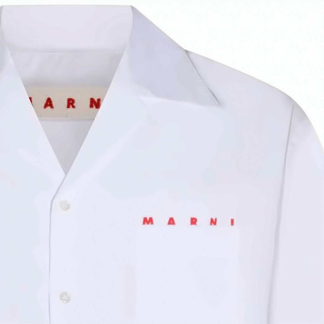Marni Short-Sleeved Cotton Shirt With Minimalist Design
